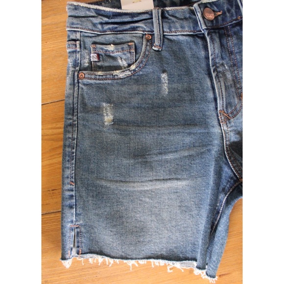 Dear John NWT Portobello Raw Hem Denim Cut Off Shorts 24 - Picture 2 of 10